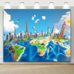 Reisi Taust Kangas: New York & Pariis Pickify, 150*100cm/59*39inch