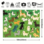 V&otilde;luv koerad ja rohumaad taustakangas Pickify, 130*150cm/51inch&times;59inch