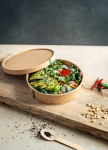 Vegware paberkausside kaaned dia 185mm 50tk, Vegware popierinių dubenėlių dangteliai dia 185mm 50vnt.