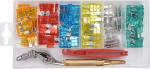 Yato Fuse Komplekt YT-83142, 92tk, 5A x15, 10A x15, 15A x15, 20A x15, 25A x15, 30A x15, pingetester 6-24V, gripper
