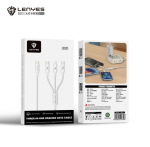 3-in-1 p&otilde;imitud kaabel kaks 60 W v&auml;ljundit 120 cm LC521 Lenyes