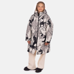 Huppa unisex talvemantel SOSA, helebeež mustriga, 160g