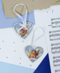 Helmestikandiga dekoratsiooni komplekt Abris Art "Sinu v&auml;ike Amor" 15 x 7 cm AABT-053