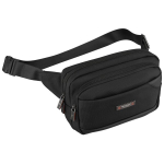 Meeste Petersoni kerge must lukuga crossbody kott tekstiilist