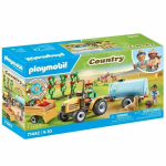 Playmobil - Tractor with trailer and water tank (71442)