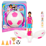 Interaktiivne nukk Barbie Team Roll & Reveal jalgpallur Mattel, JMK20