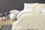 Kayoom voodipesukomplekt Florence 125-GB, 260x220, 3-osaline, liiva/valge v&auml;rv