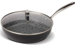 Friteerimispann - LAMART - LT1262 - 28 cm - Graniit - Kaas kaasas - Kleepumisvastane