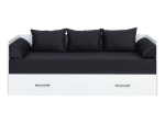 Diivan Tetrix, 200x79x73 cm, valge/must