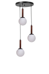 Opviq ripplamp 9071-3, pruun/valge