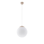 Sollux Lighting ripplamp Ugo 30, hallikaspruun/valge