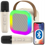 Gotel karaoke komplekt 2 mikrofoni ja k&otilde;lar, juhtmevaba, akuga, bluetooth