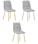 3-osaline s&ouml;&ouml;gitoolide komplekt Libra, hall/kuldne