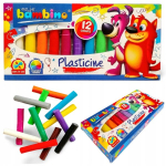 Plastiliinikomplekt Bambino, 12 v&auml;rvi, pehme, lastele