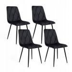 4x Black Velvet s&ouml;&ouml;gitoolid Loft Style