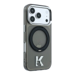 Karl Lagerfeld Apple iPhone 18 Pro Max HC MagSafe IML Ring Stand 360 Kameo Metal Black