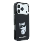Karl Lagerfeld Apple iPhone 18 Pro Max HC MagSafe IML Choupette Body Sketch Print Black