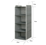 Rippuv hoiukorraldaja, hall - 75 x 21 x 30