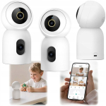 IMILAB SC330-D siseruumide turvakaamera, 3K+3K, 360&deg;, Wi‑Fi 6, kahe objektiivi ja &ouml;&ouml;vaatlusega