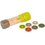 Projektsioonilamp - SMALL FOOT COMPANY - LEGLER (Avasta) - 2-&uuml;hes lamp & projektor - 6 hariduslikku ketast - Puit/Plastik
