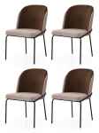 4-osaline s&ouml;&ouml;gitoatoolide komplekt Dore - 193, pruun/must, Tool, Dore - 193 V4, 62x75x52 cm, Raud