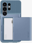 M&uuml;ts Galaxy S26 Ultra jaoks kaarditaskuga sinine Spigen