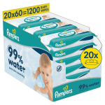 Pampers Aqua Niisked Beebisalvr&auml;tid, 20 Pakki, 1200 Niisket Salvr&auml;tikut
