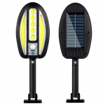 P&auml;ikesepaneeliga LED COB seinavalgusti CL-96 liikumisanduriga, v&auml;listingimustesse, must