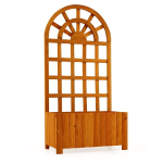 T&otilde;stetud aiapeenar 61x30.5x122 cm pruun puit