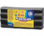 Plastiliin Astra 500g - Must, pehme ja kergesti vormitav