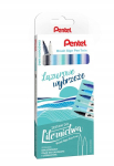 Pentel kahepoolsed kalligraafia pliiatsid, 6 tk.