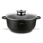 Konighoffer Pollo Black pott 6,5l, 28cm, kaanega, induktsiooniks