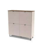 Kummut Mebelbos Evo 4d, 123,4x40x135,2 cm, liivakarva/pruun