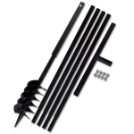 Terasest 120 mm maapuur k&auml;epidemega koos 5 m pikendustoruga