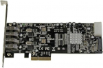 PCI Expressi 4-portine USB 3.0 kaard - STARTECH - PEXUSB3S42V - UASP ja SATA/LP4 toide