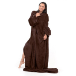 Pleed varrukatega Lazy Brown, 150x180 cm