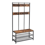 Esikum&ouml;&ouml;bli komplekt Songmics 186 cm, must/pruun
