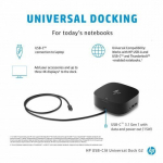 HP Docking Station 5TW13AA USB Type C, USB Type A - 100 W - 6 x USB Porti - 4 x USB 3.0 - V&otilde;rk (RJ-45) - HDMI - DisplayPort