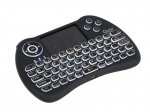 Quer Mini Q5 Wireless Keyboard For PC / PS4 / XBOX / Smart TV / Android + TouchPad / Black (With Backlight)