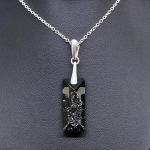 Naiste kaelakee DiamondSky "Growing Crystal II (Silver Night)" Swarovski kristallidega