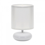 Valge laualamp, pati e14, str&uuml;hm, 200 x 130 x 130 mm