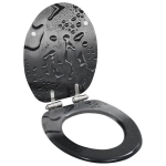 vidaXL WC prill-laud vaikselt sulguv, MDF, veepiisa disainiga