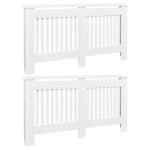 vidaXL radiaatori kate, 2 tk, MDF, 152 cm, valge