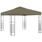 vidaXL varikatus 3 x 3 m, pruunikshall 180 g/m&sup2;