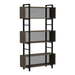 Eraldiseisev riiul Kalune Design Bookshelf 382, tumepruun/must