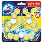 WC puhastusvahend-v&auml;rskendaja Domestos Power 5 Lime, 3x55 g