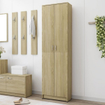 vidaXL esiku garderoob Sonoma tamm 55 x 25 x 189 cm puitlaastplaat, Ruda