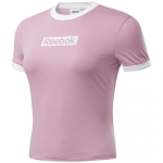 Naiste T-s&auml;rk Reebok Training Essentials Linear Logo Tee W FJ2722, roosa