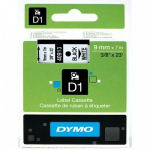 Dymo etiketiprinteri lint D1, must/valgel (40913)
