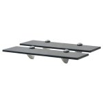 vidaXL seinariiulid 2 tk klaasist 40 x 10 cm 8 mm